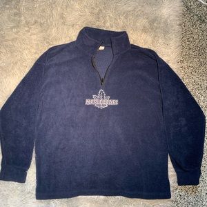 Vtg. Toronto Maple Leafs 1/4 Zip Fleece